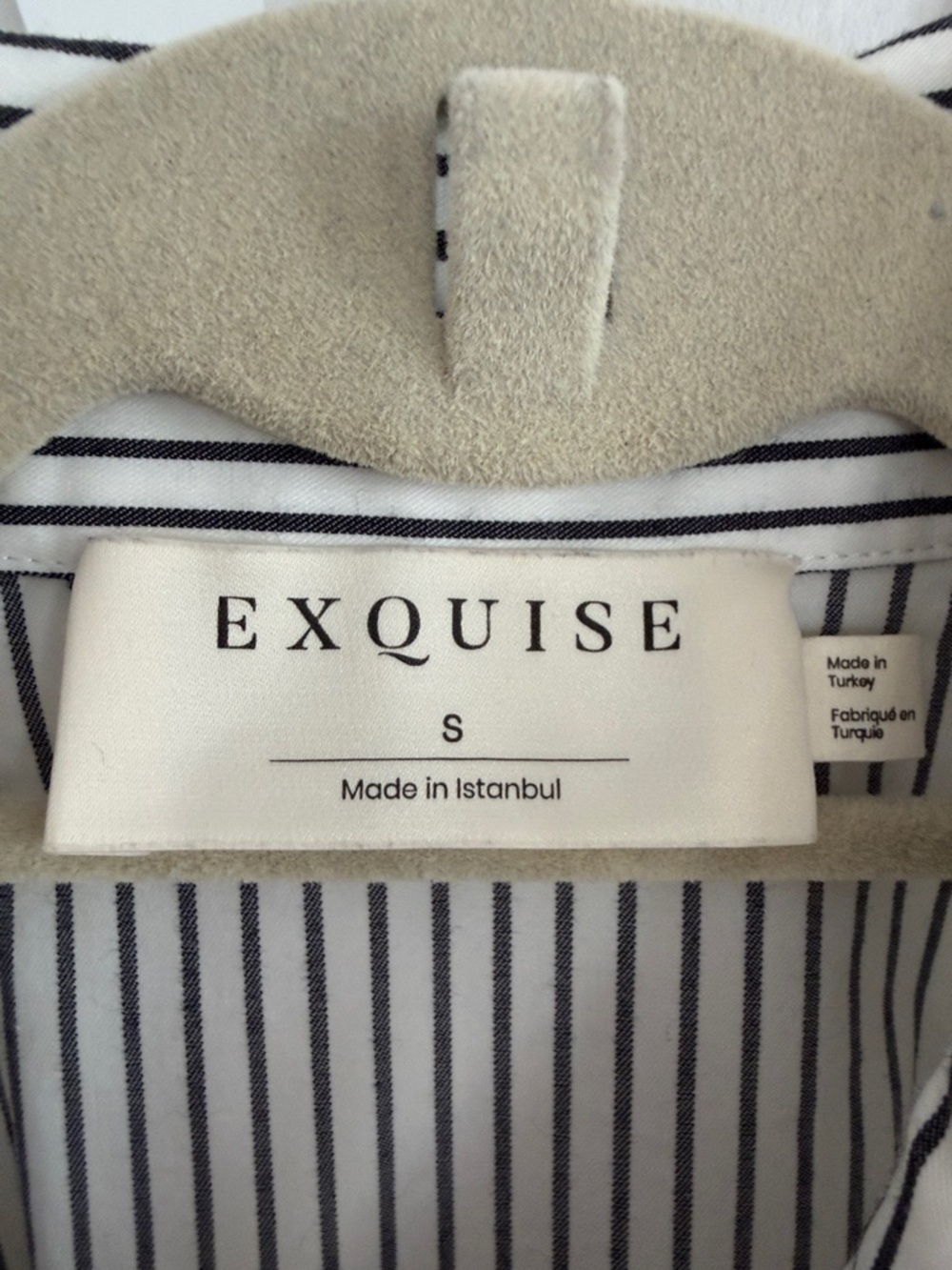 Anthropologie Tobie Black/White Stripe Shirt Dress by Exquise - Picture 2 of 3